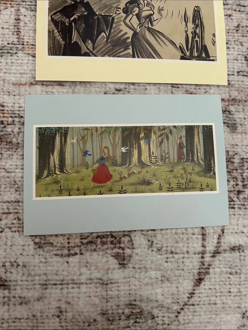 Disney Sleeping Beauty Aurora Postcard Set of 8 Vintage Collectible Art Cards